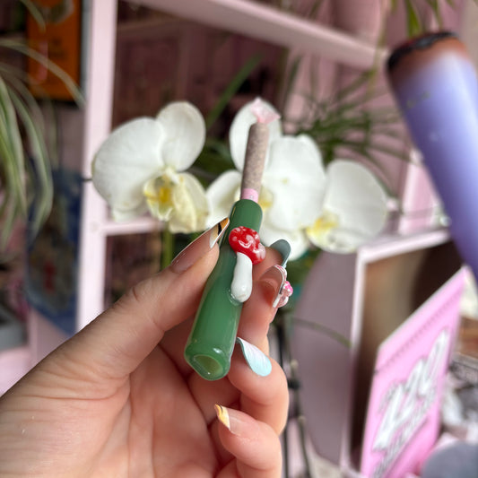 Mushroom Glass Cone Holder