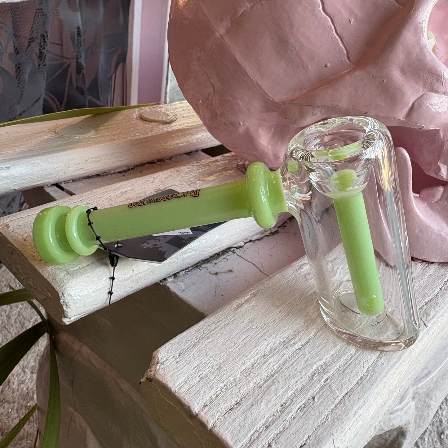 Pastel Hammer Style Glass Bubbler