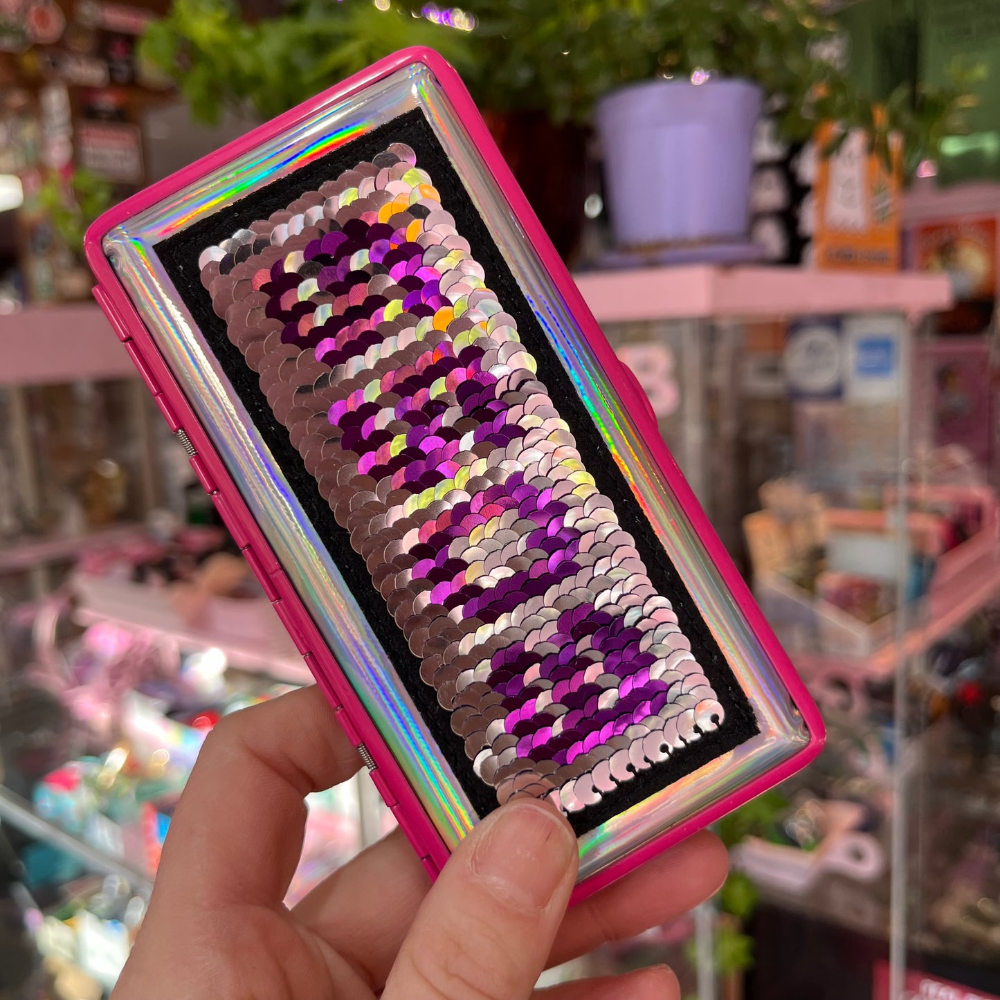 Sequin Cig Case for 100s