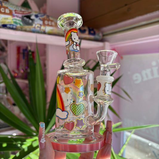 Pretty Kitty Rainbow Water Pipe