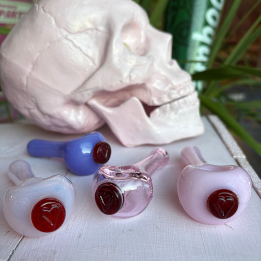 Valentine Heart Glass Pipe