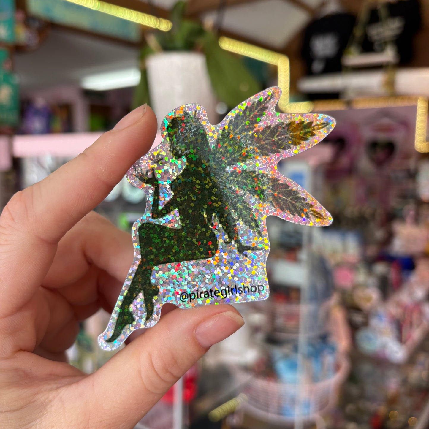 Pirate Girl Fairy Glitter Sticker