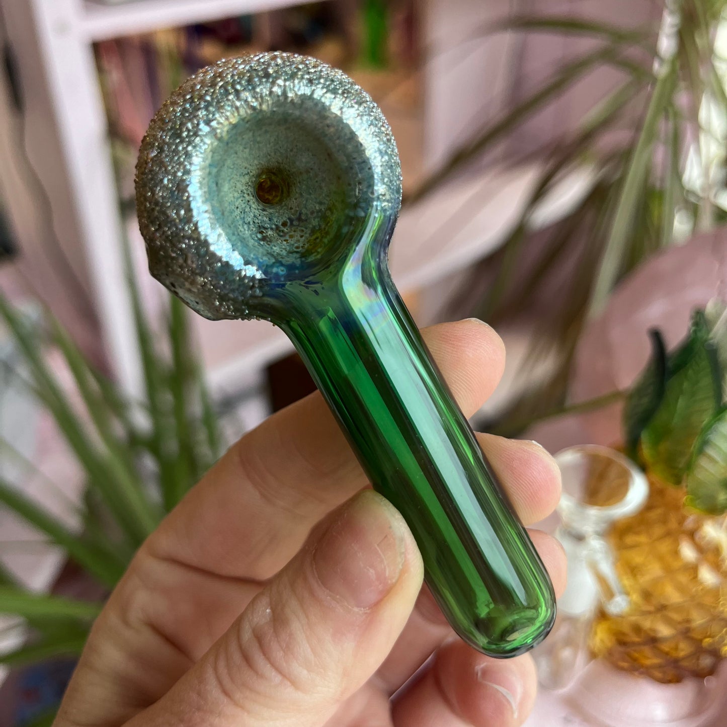 Frit Dip Glass Pipe