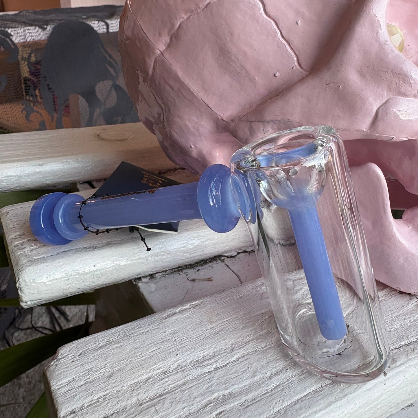 Pastel Hammer Style Glass Bubbler