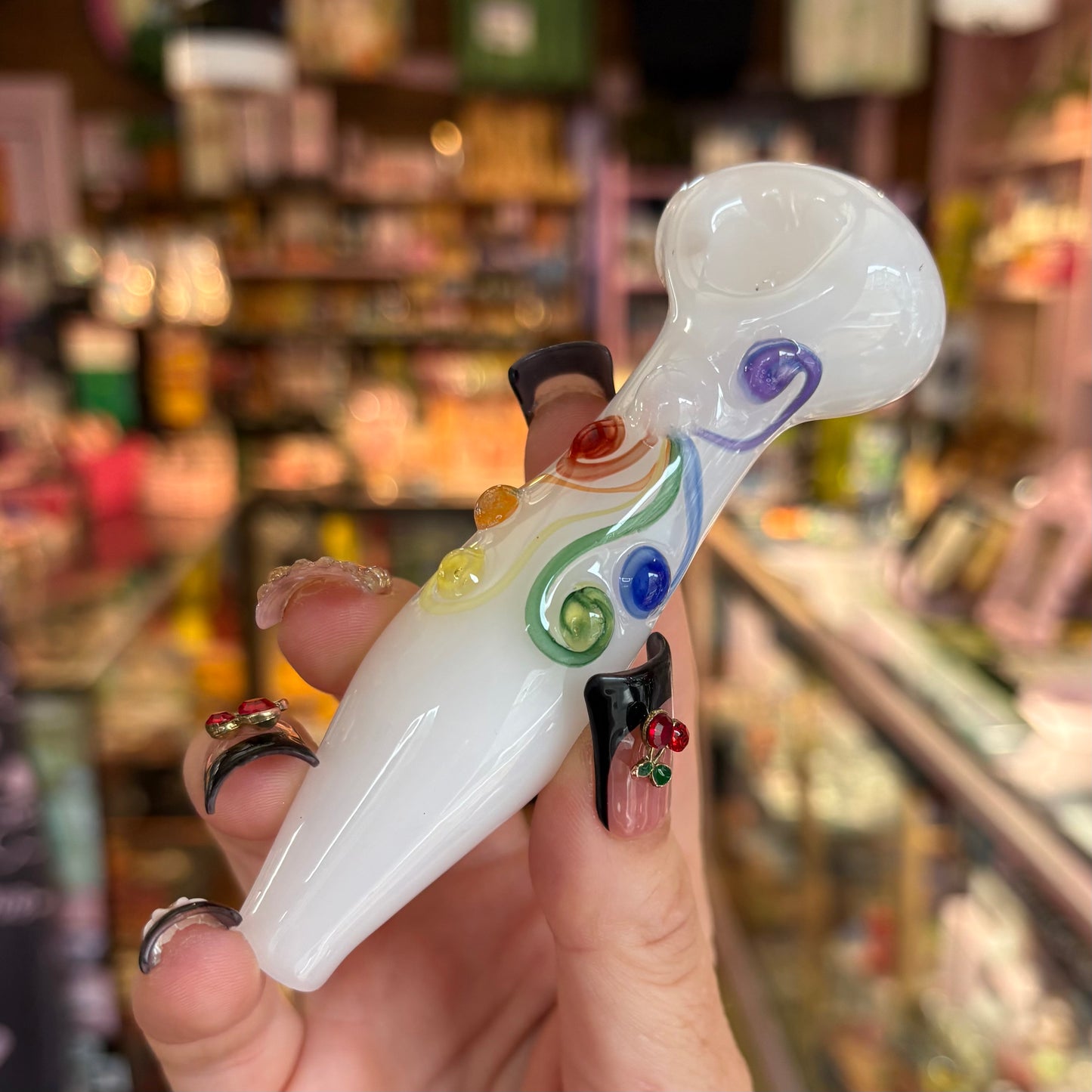 Lyric Glass Rainbow Glass Pipe