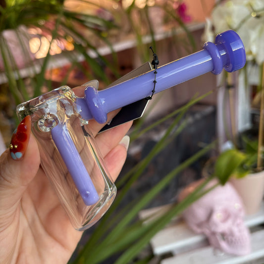 Pastel Hammer Style Glass Bubbler