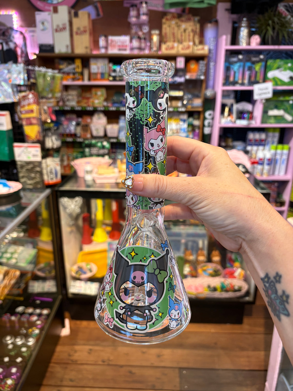 Evil Bunny Decal Beaker