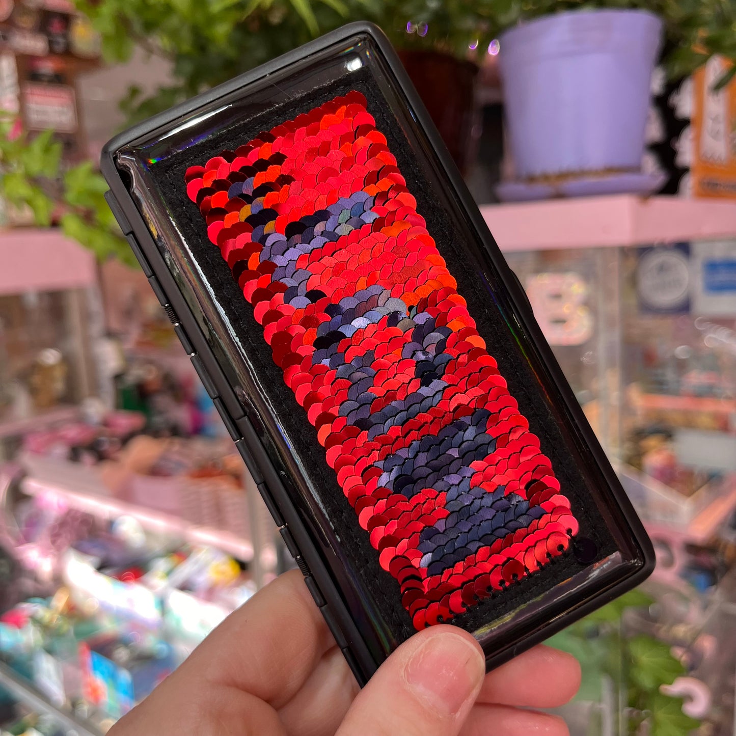Sequin Cig Case for 100s
