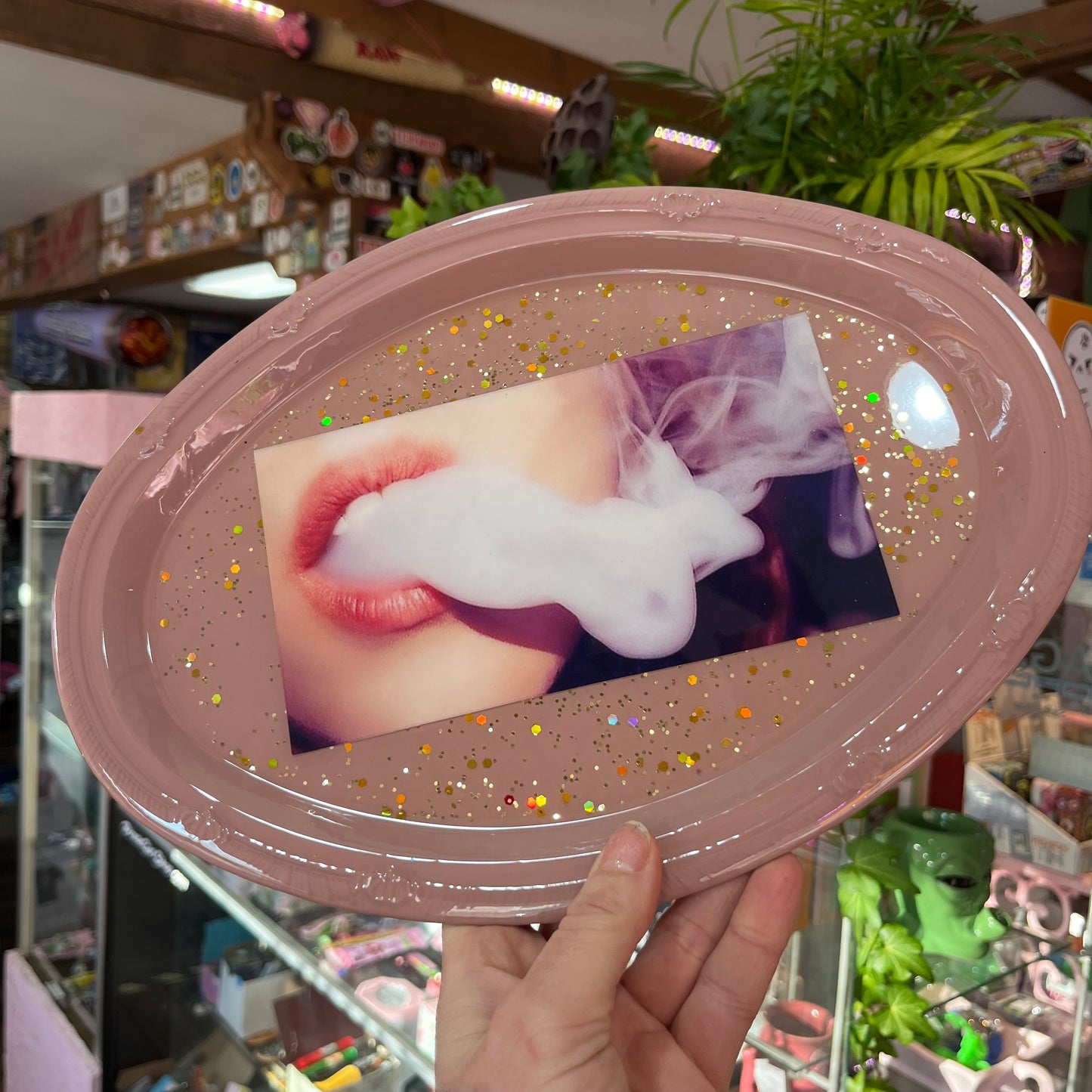 Trail of Glitter Rolling Tray