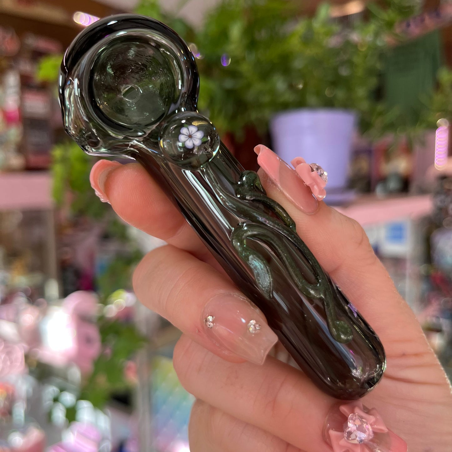 Pretty Flower Glass Pipe