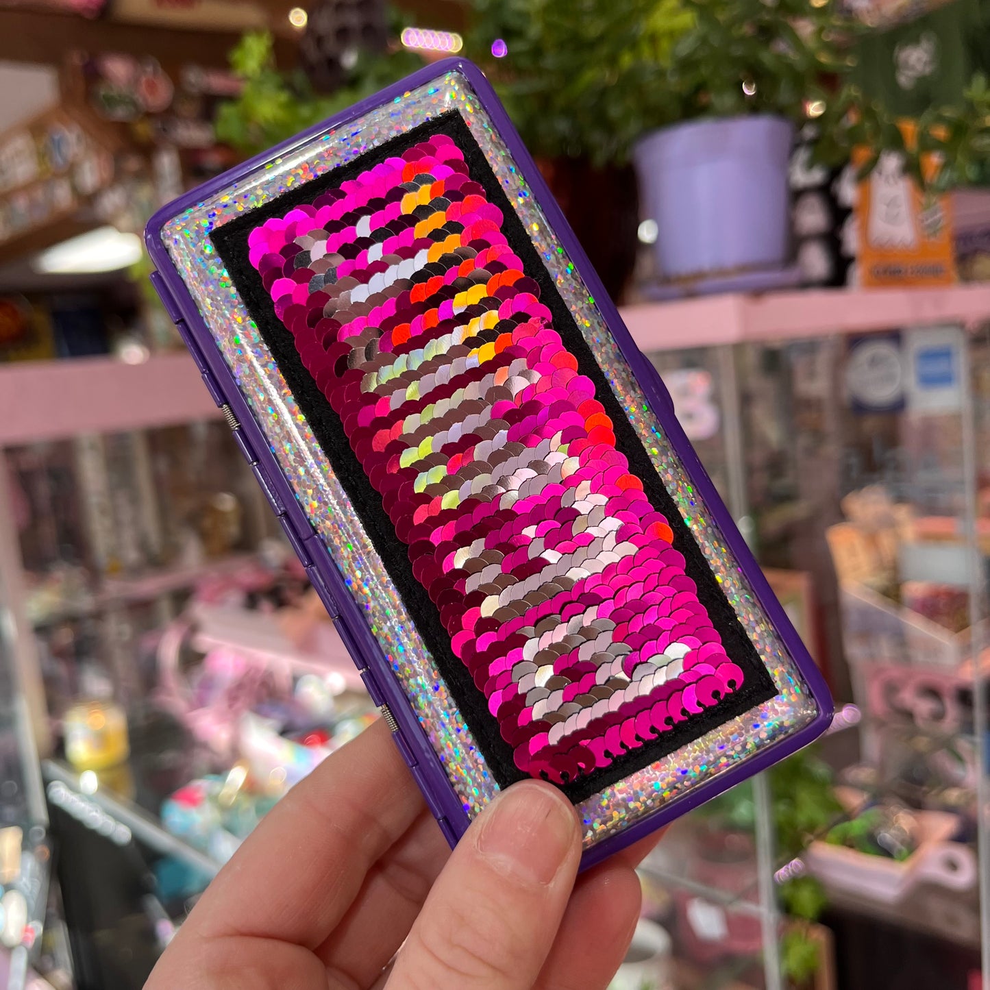 Sequin Cig Case for 100s
