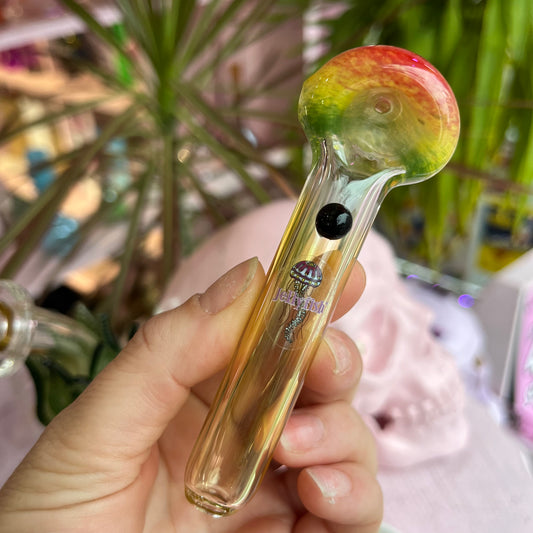 Rasta Fumed Glass Pipe