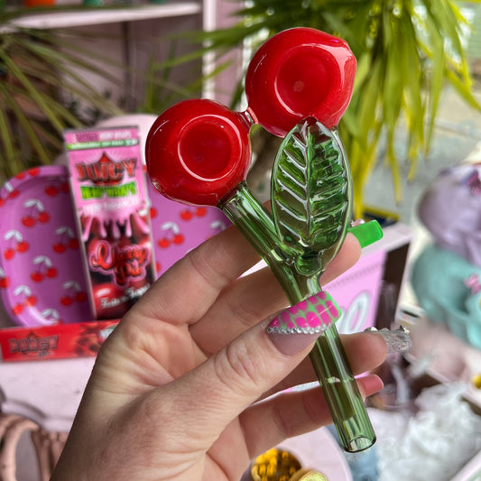 Double cherry glass pipe from the best smoke shop on the internet