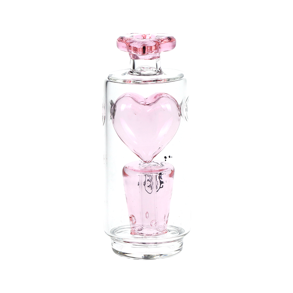 Pink Heart Bubbler Attachment for Puffco Peak & Peak Pro