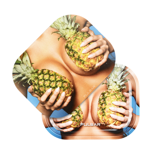 Pineapples Mini Rolling Tray with Lid