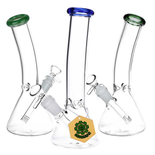 Clear Bent Neck Beaker Bong