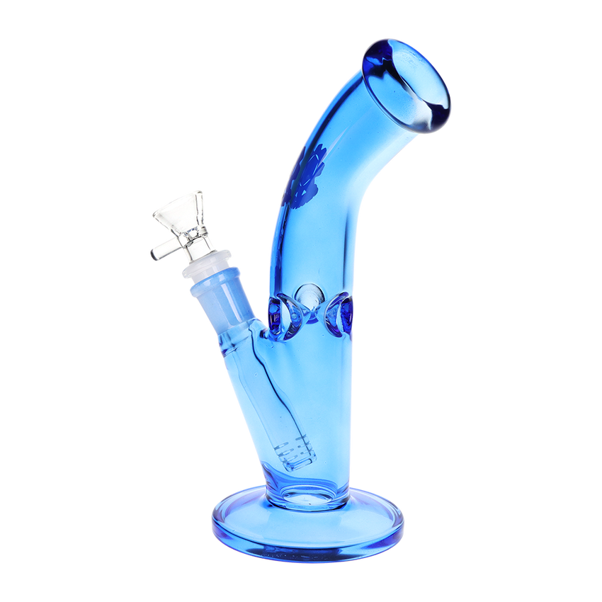 Bent Tube Colored Glass Water Pipe