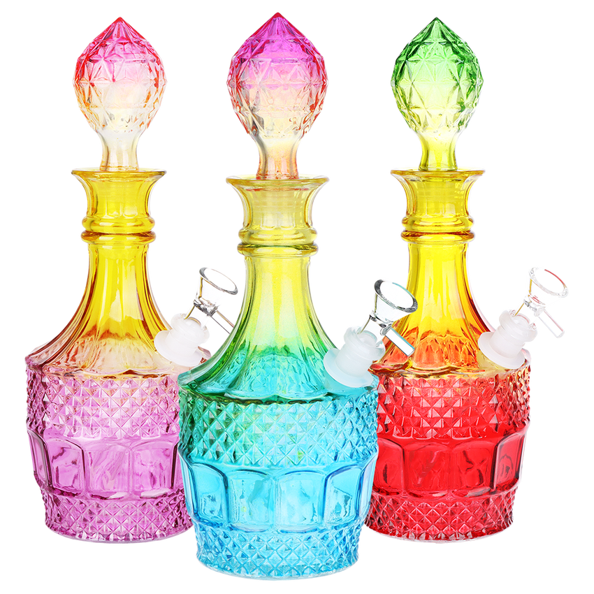 Vintage Crystal Decanter Water Pipe