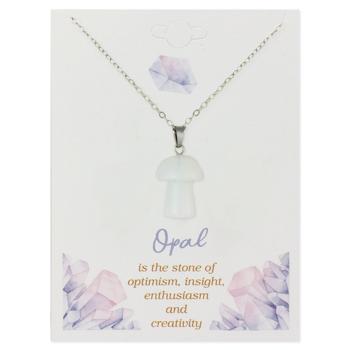 Stone Mushroom Necklace