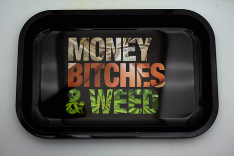 Money Bitches Weed Rolling Tray