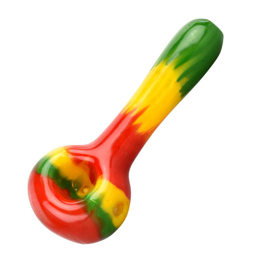 Tie Dye Rasta Glass Pipe