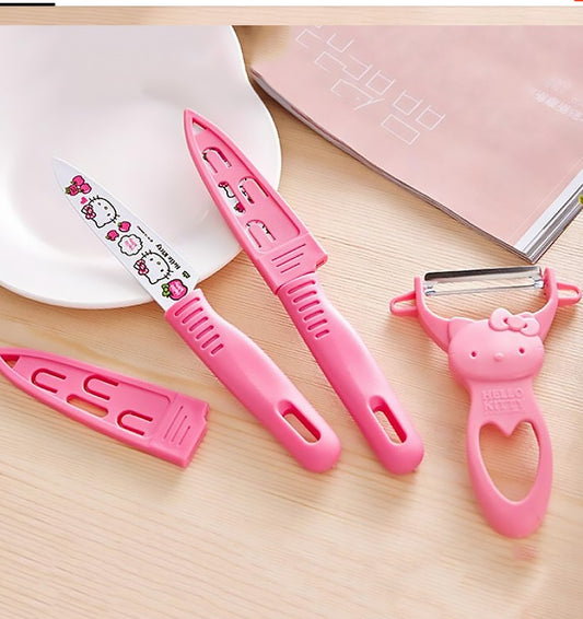 Cute Cat Kitchen Knife Set