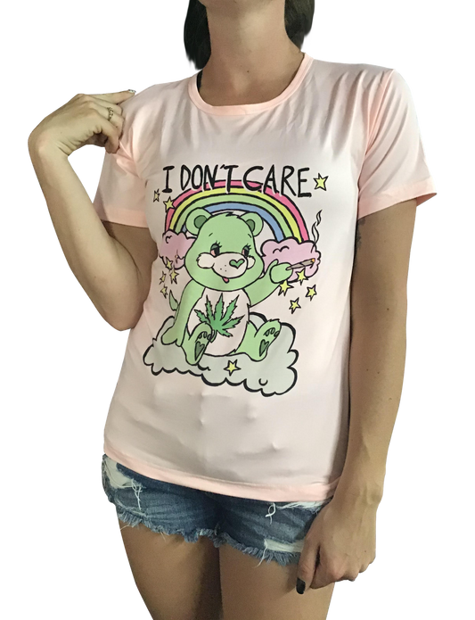 I Don't Care Bear Soft Lounge Tee