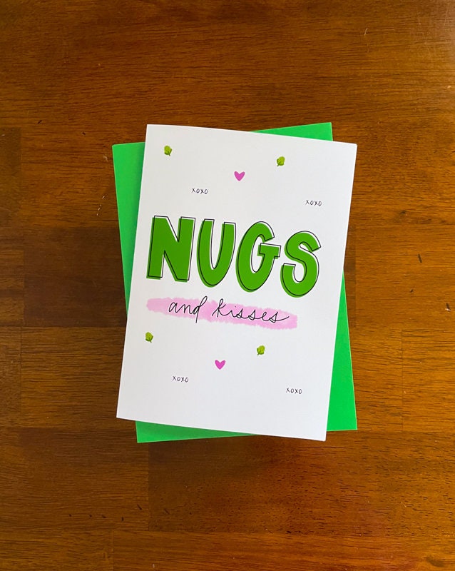Nugs and Kisses Greeting Card