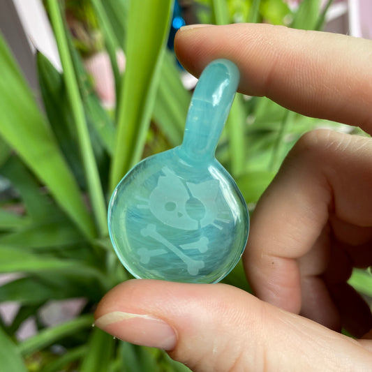 Pirate Kitty Glass Pendant