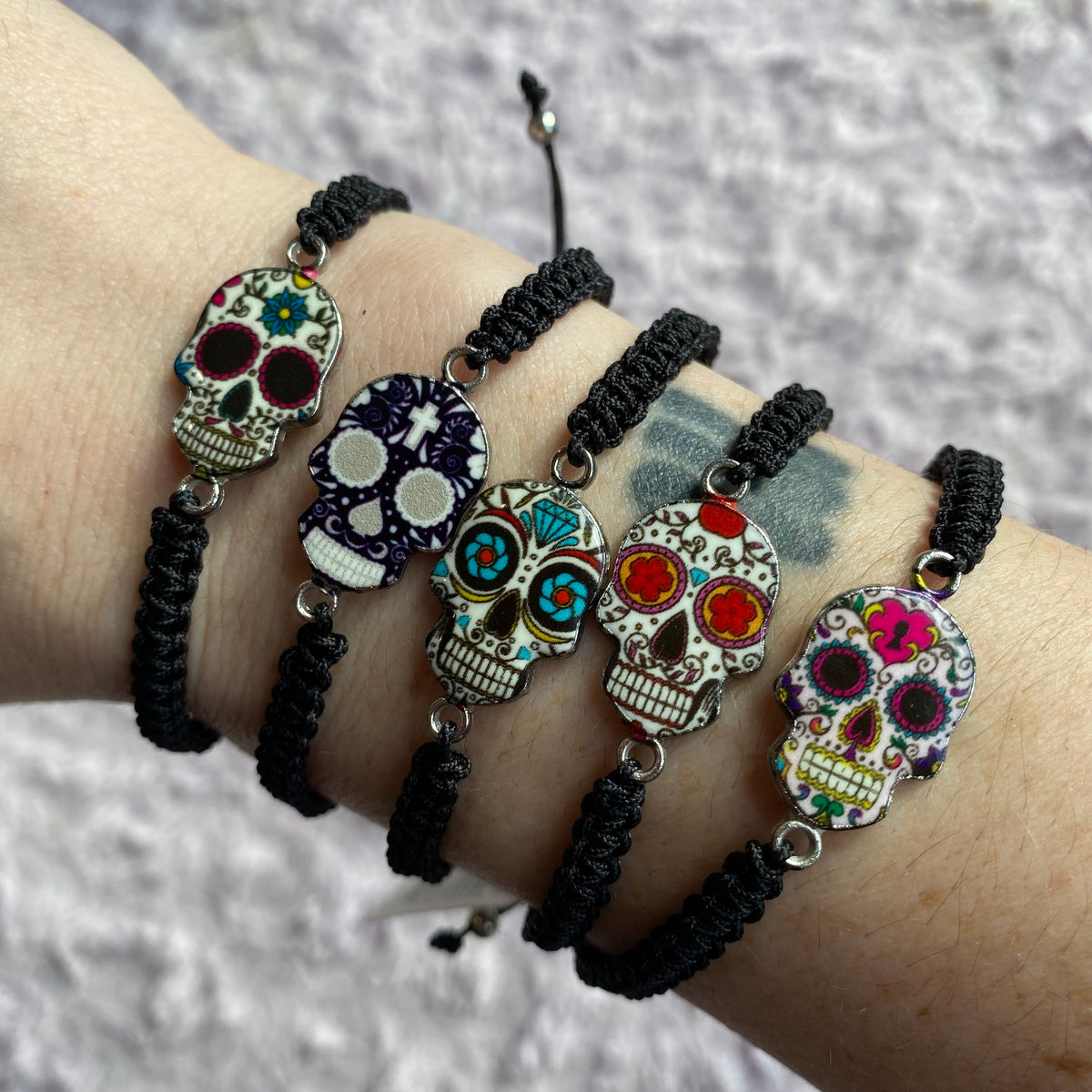 Sugar Skull Clay Bracelet – Journey Waist Beads