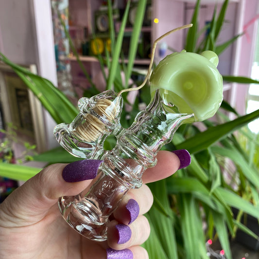 Wick Holder Glass Pipe