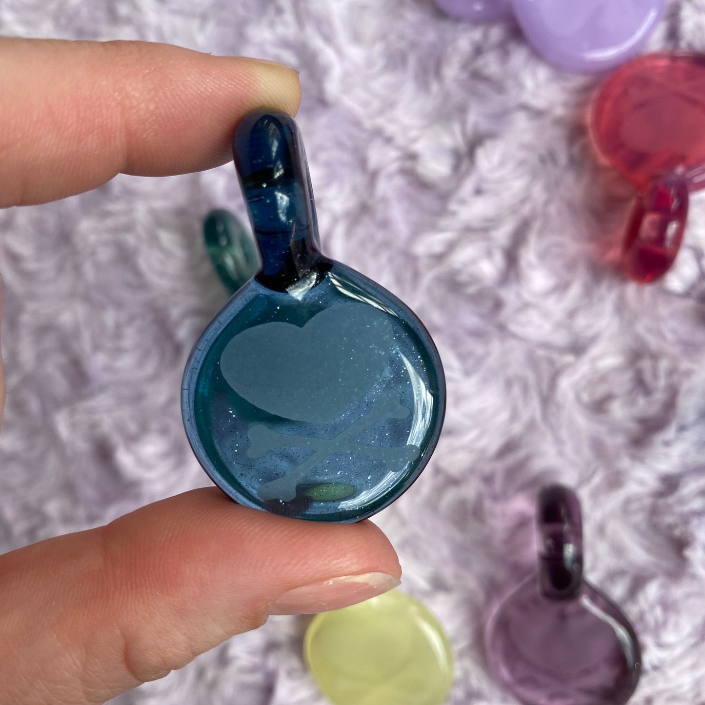 Pirate Girl Glass Pendant