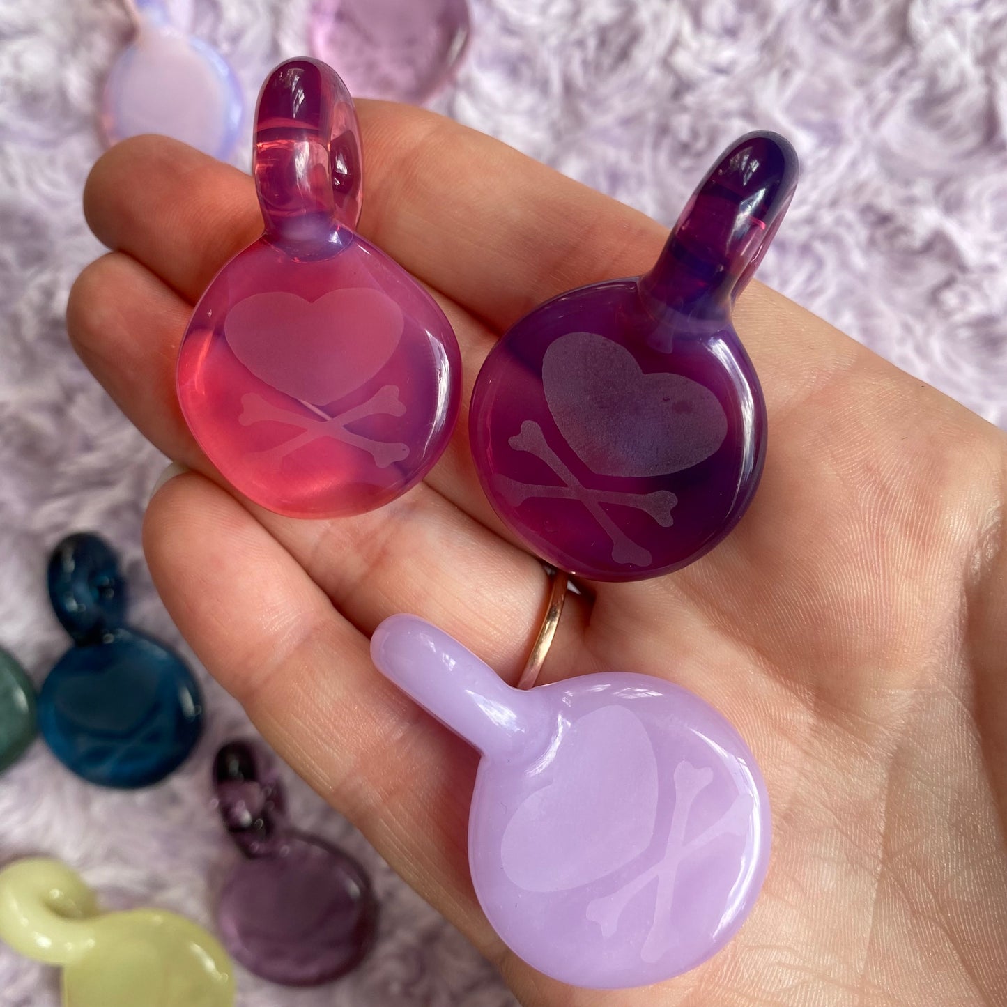 Pirate Girl Glass Pendant