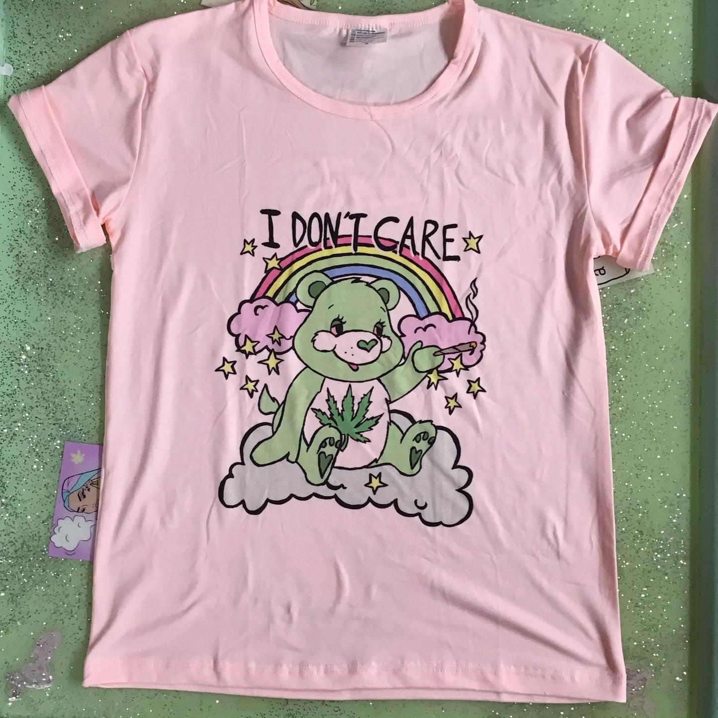 I Don't Care Bear Soft Lounge Tee