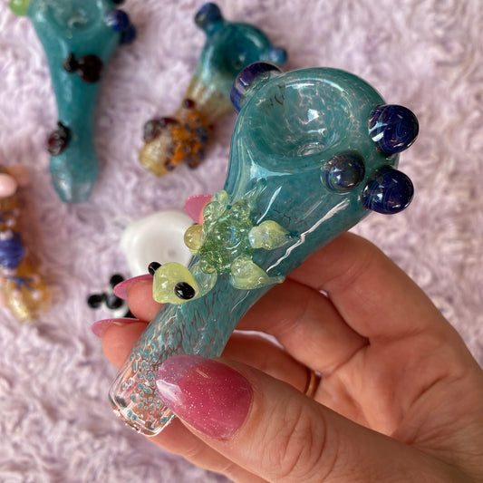 Critter Glass Pipe with Frit