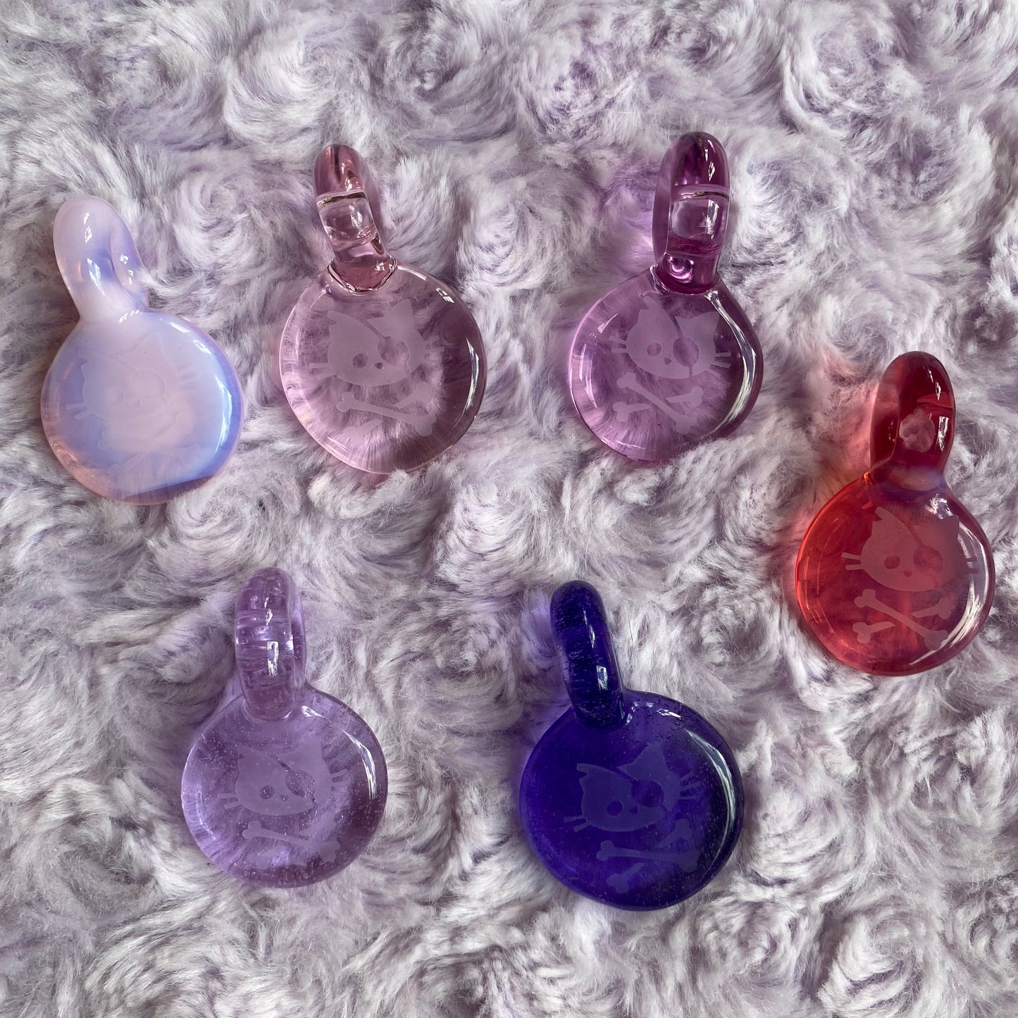 Pirate Kitty Glass Pendant