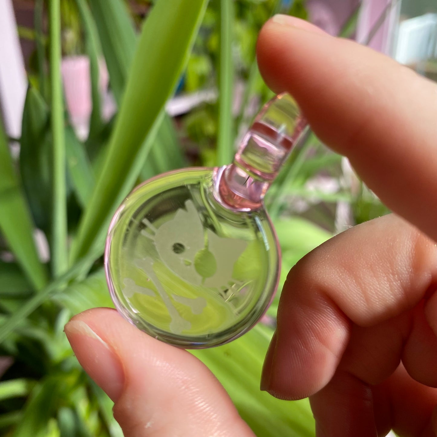 Pirate Kitty Glass Pendant
