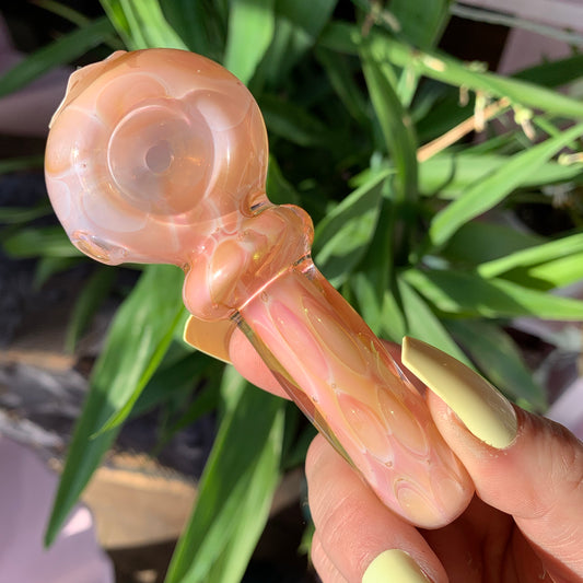 Sherbet Fumed Glass Pipe