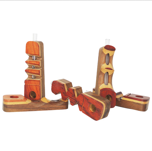 Wood and Glass Hybrid Pipe