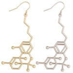THC Molecule Earrings
