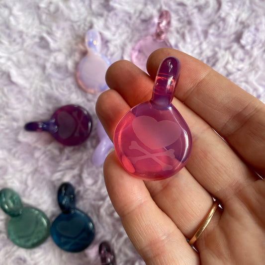 Pirate Girl Glass Pendant