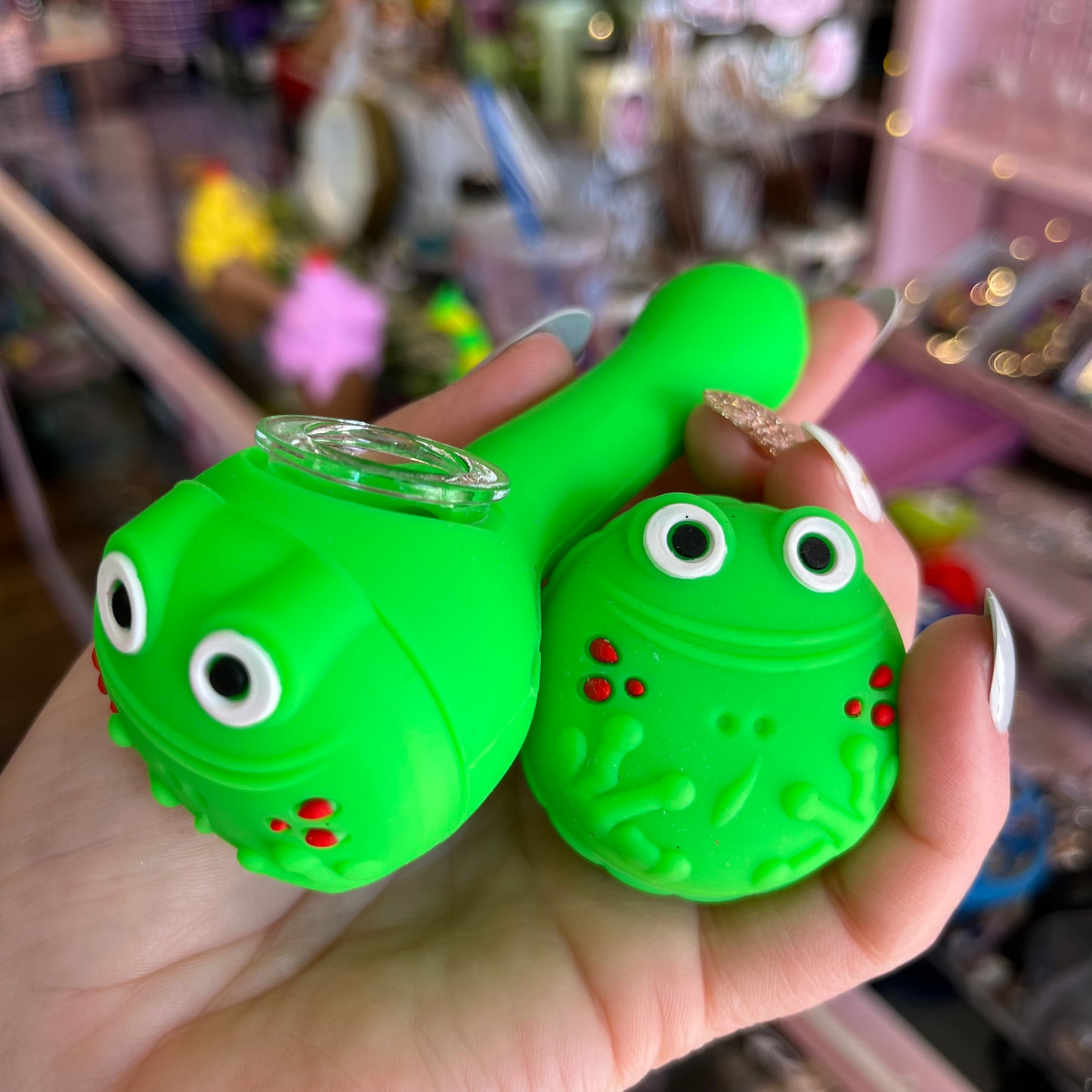 Silicone Frog Pipe
