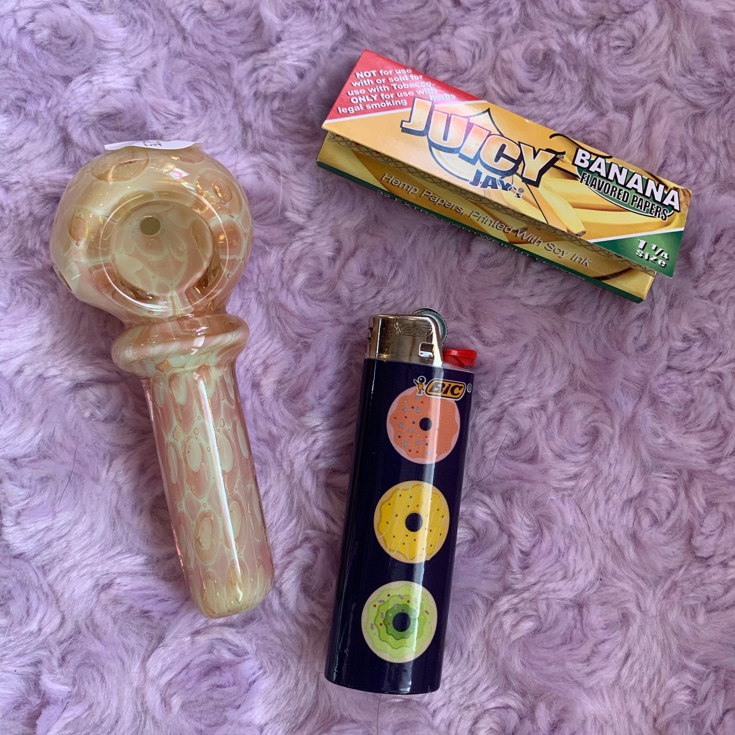 Sherbet Fumed Glass Pipe