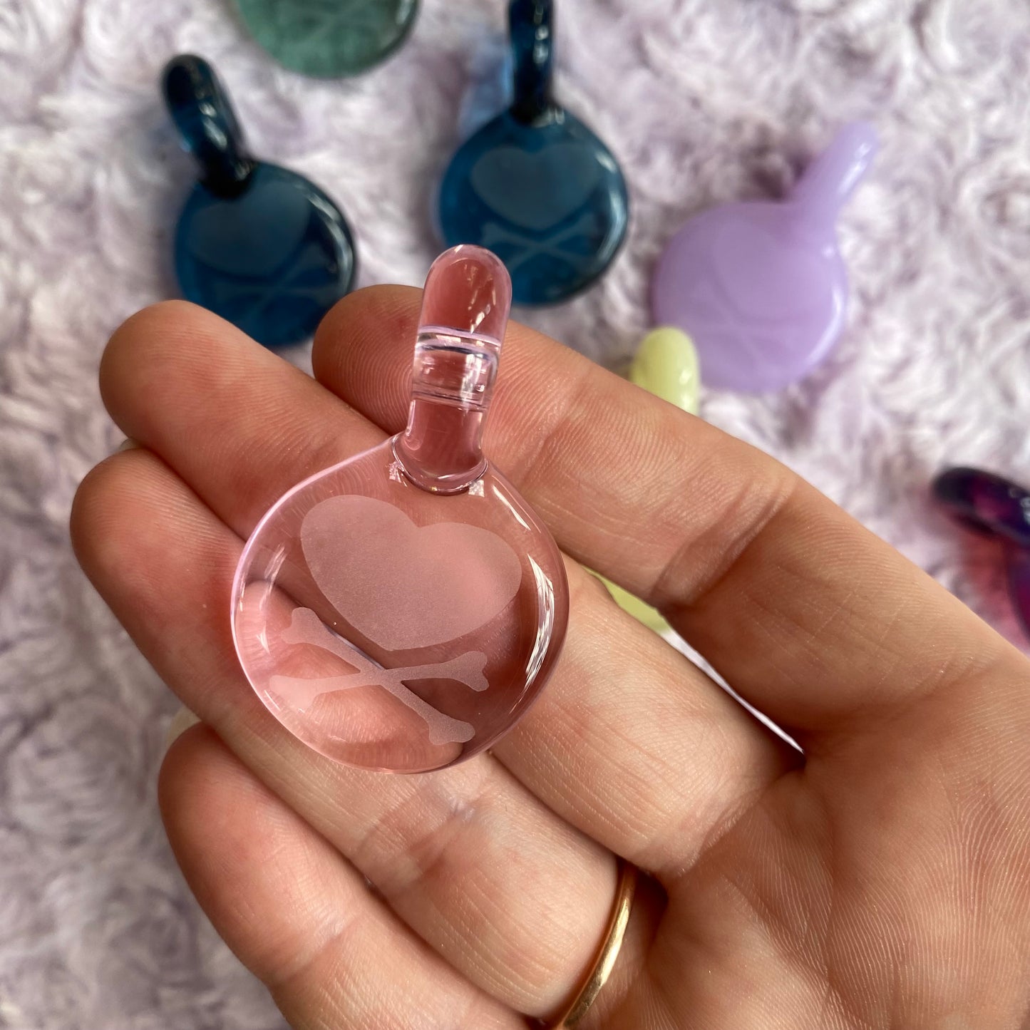 Pirate Girl Glass Pendant