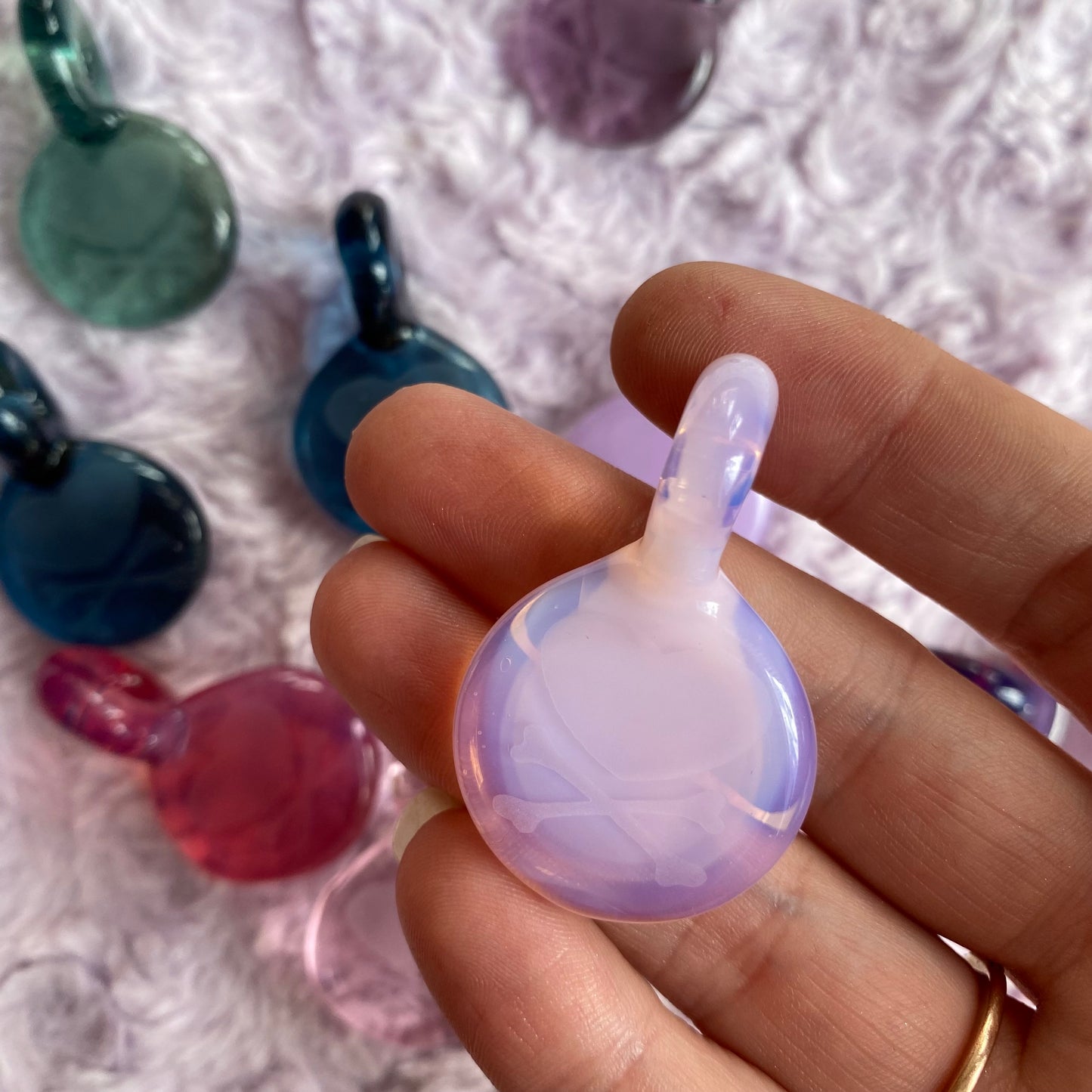 Pirate Girl Glass Pendant