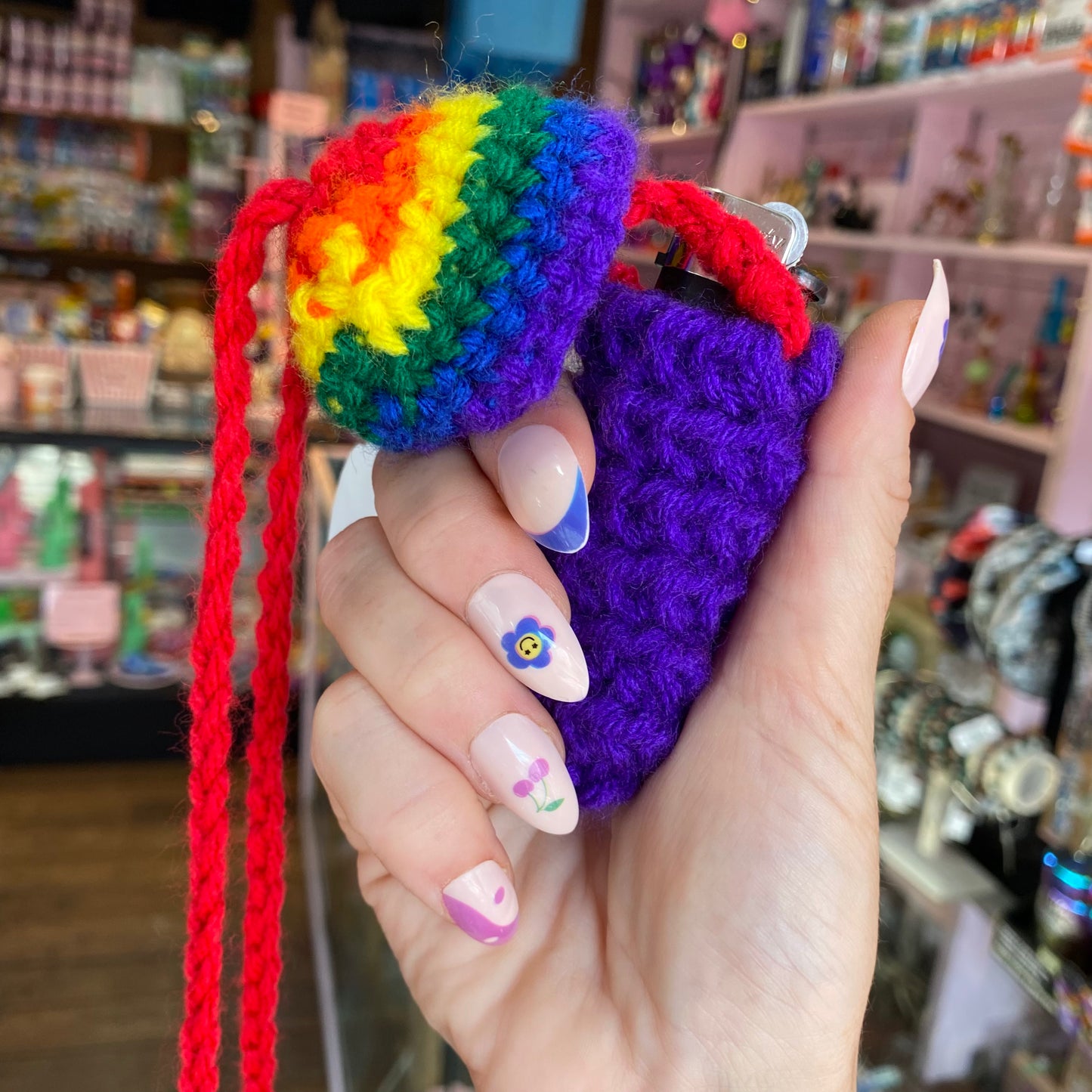 Crochet Mushroom Necklace