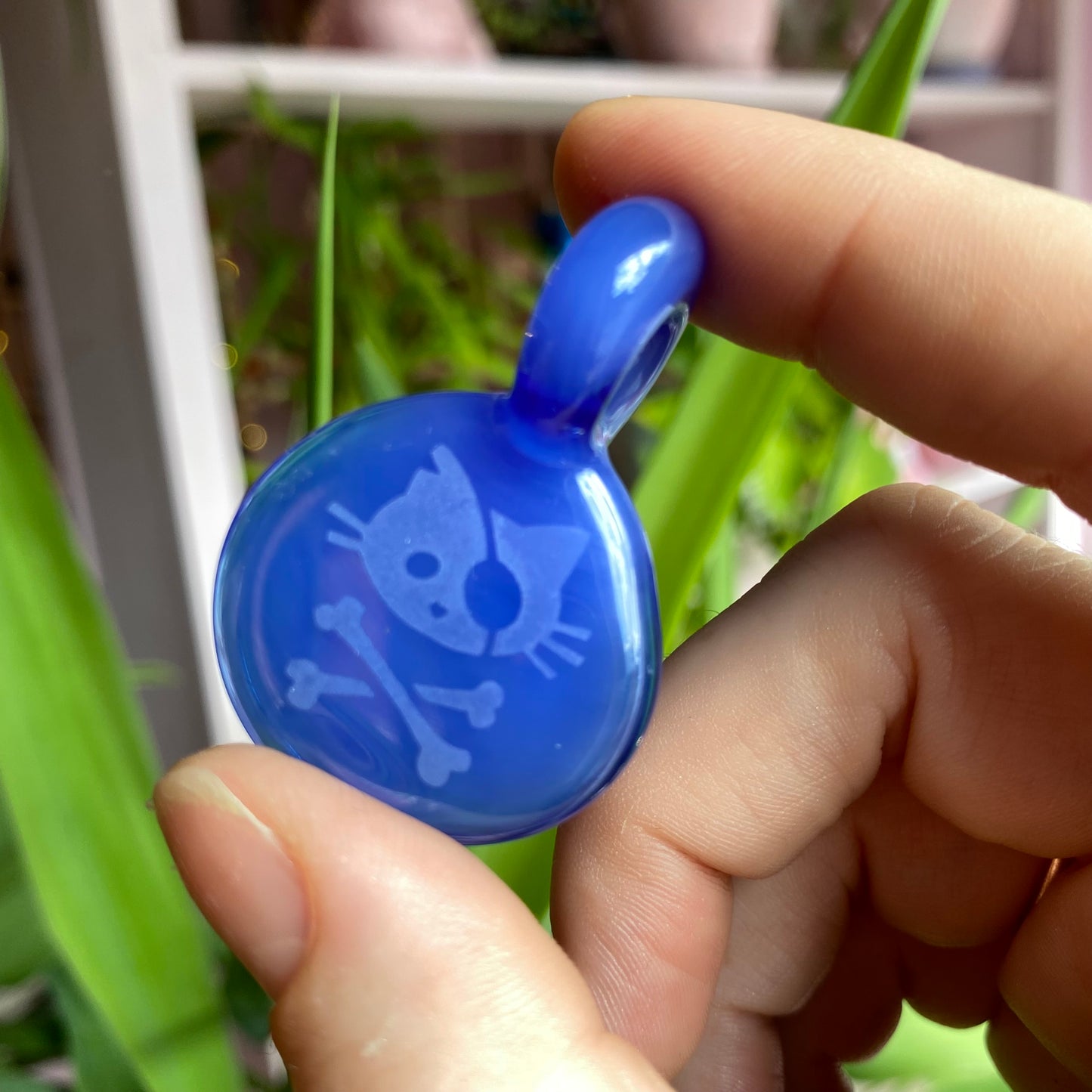 Pirate Kitty Glass Pendant