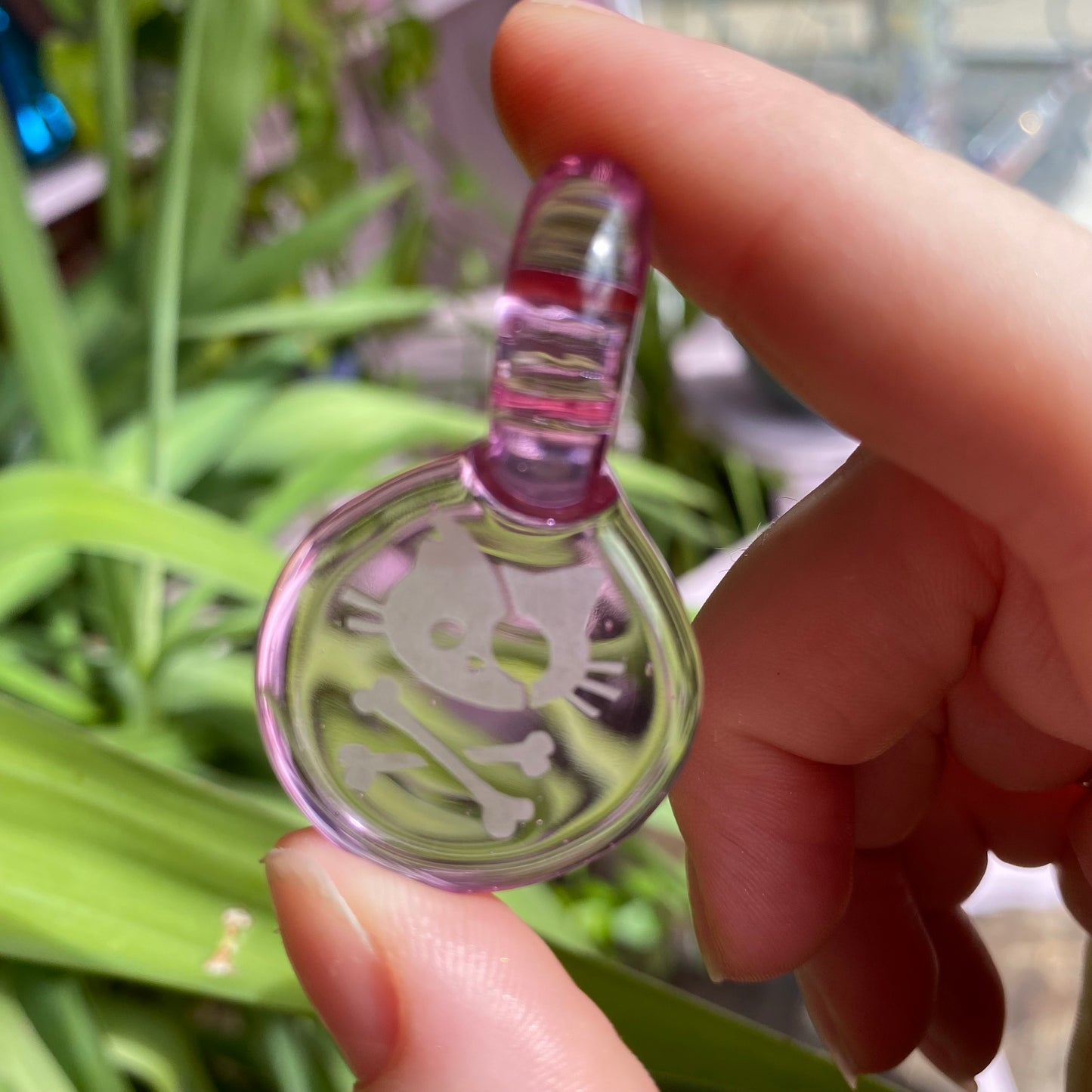 Pirate Kitty Glass Pendant