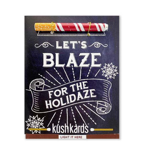 Holidaze Christmas Greeting Card with One-Hitter