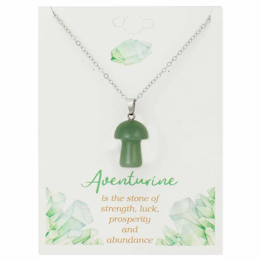 Stone Mushroom Necklace